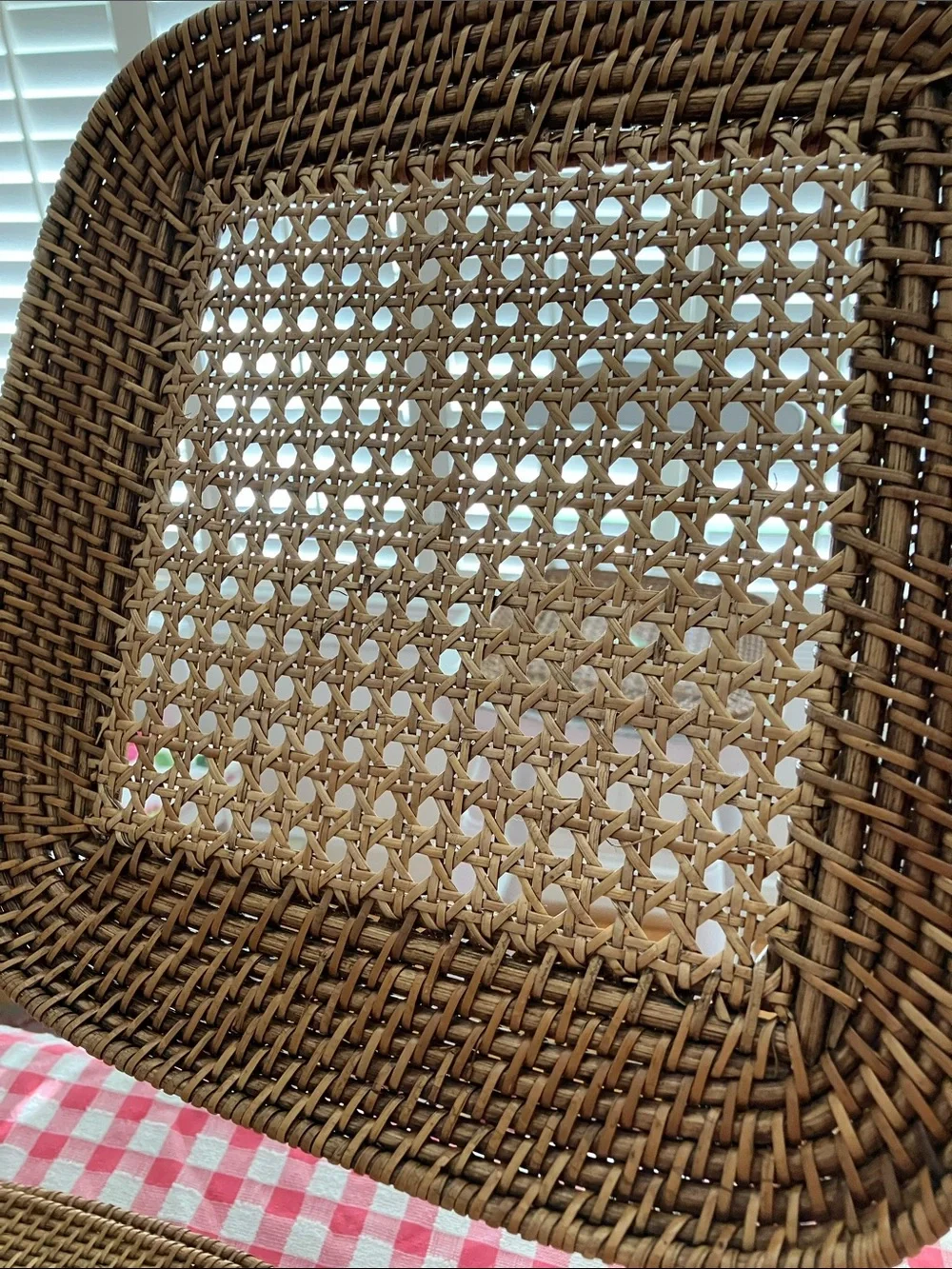 NWT SUMMER LIVING Natural Woven Rattan Charger Plates, Set of 6